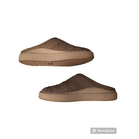 Lucky brand  leather braided size 8 Gray Slide On shoes Boho Comfy - Picture 3 of 9